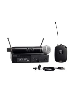 SLXD124/85 Wireless System with SLXD2/58 Handheld Transmitter, SLXD1 Bodypack Transmitter, WL185 Lavalier Microphone - Frequency: G58 (470-514 MHz)