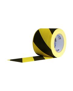 Cable Path Zone Coated Gaffers Tape (3" x 30 yd) - Safety Stripes