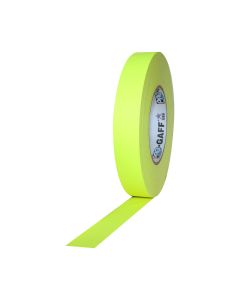 Pro Gaff Matte Cloth Tape (1" x 50 yd) - Fluorescent Yellow