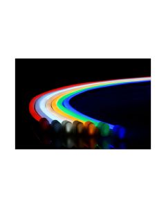 QolorFLEX NuNeon Colored Tape (24v, 9 x 14 mm) - RGB (Sample)