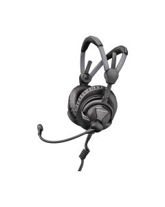 HME 27 Professional Broadcast Headset with Pre-Polarized Condenser Microphone (Cable Not Included) - Black