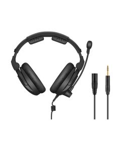 HMD 300 PRO Professional Monitoring Single-Sided Headset with Microphone, Modular Cable, Wind/Pop Screen, Cable - Black