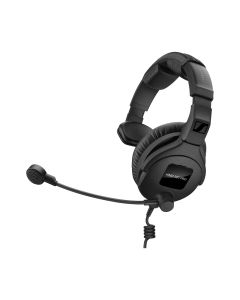 HMD 300 PRO Professional Monitoring Dual-Sided Headset with Microphone, Wind/Pop Screen (Cable Not Included) - Black