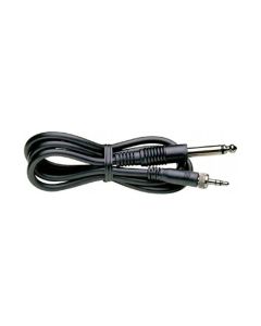 CI 1-N Electric Guitar and Bass Connecting Line Output Cable for Evolution Wireless Bodypack Transmitters - Black