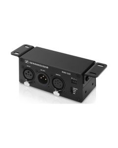 MAS 133 XLR Inline Switch Box with Mounting Material for Microphone Control and Status Indication - Black