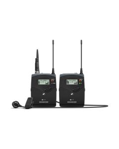 EW 122P G4 Evolution Wireless G4 Camera Lavalier ME 4 Set - Camera Receiver, Bodypack Transmitter, Clip-On Microphone, Batteries, Camera Adapter, 3.5 mm Jack Cable, XLR to 3.5 mm Jack Adapter Cable - Frequency: A (516-558 MHz) - Black