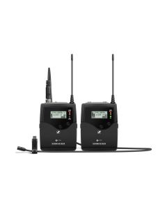 EW 512P G4 Evolution Wireless G4 Pro Camera Lavalier MKE 2 Set - Camera Receiver, Bodypack Transmitter, Clip-On Microphone, Batteries, 3.5 mm Jack Cable, XLR to 3.5 mm Jack Adapter Cable, Camera Adapter, Fur Windscreen - Frequency: AW+ (470-558 MHz) - Bla