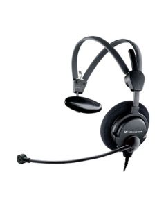 HME 46-3S Single-Sided ATC Headset with Electret Microphone - Black