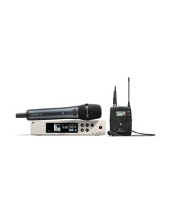 EW 100 G4-ME2/835-S Evolution Wireless G4 Lavalier/Vocal Combo Set - Rackmount Receiver, Handheld Transmitter, Microphone Head, Bodypack Transmitter, Lavalier Microphone, Rack Kit, Linking Cable, Mic Clip - Frequency: A (516-558 MHz)