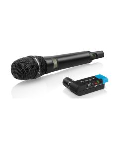 AVX-835 Wireless Vocal Set - Digital Plug-On Receiver, Handheld Transmitter with Mute Switch, Cardioid Dynamic Capsule, Rechargeable Batteries, Adapter, Power Supply, Adapter Cable, Microphone Stand Clamp, Bag - Black