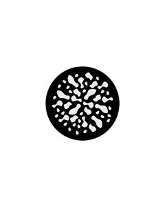 Standard Steel Gobo #71006 - Blob Explosion - Size B (86mm)