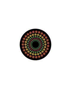 Effects Glass Gobo #86647 - Flower Power - Size B (86mm)