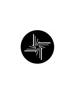 Standard Steel Gobo #74019 - Symmetric 19 - Size B (86mm)