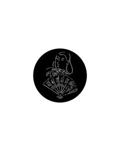 Standard Steel Gobo #78151 - Spanish Dancer - Size B (86mm)