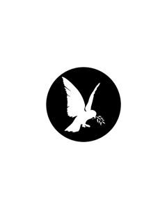 Standard Steel Gobo #78089 - Dove Of Peace - Size B (86mm)