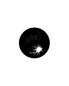 Standard Steel Gobo #78011 - Fireworks 5A - Size B (86mm)