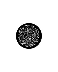 Standard Steel Gobo #77212 - Tropical Flora - Size B (86mm)