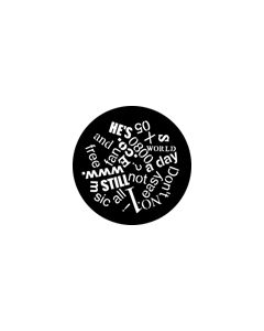 Standard Steel Gobo #76580 - Headlines - Size B (86mm)