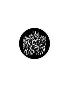 Standard Steel Gobo #77960 - Flames 4 - Size B (86mm)