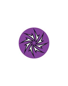 Effects Glass Gobo #84420 - Sharp Swirl - Size B (86mm)