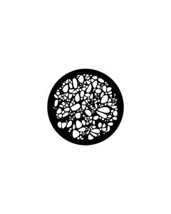 Standard Steel Gobo #71043 - Pebble Dash - Size B (86mm)