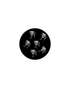 Standard Steel Gobo #78110 - Drama Masks - Size B (86mm)