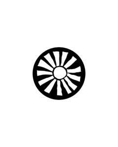 Standard Steel Gobo #78165 - Cart Spokes - Size B (86mm)