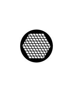 Standard Steel Gobo #78043 - Small Diamonds - Size B (86mm)