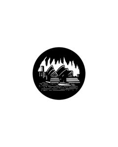 Standard Steel Gobo #77975 - Sydney - Size B (86mm)