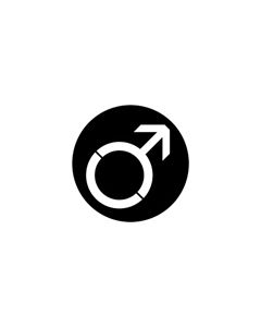 Standard Steel Gobo #78075 - Man - Size B (86mm)