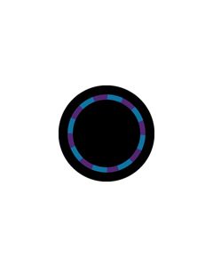 Effects Glass Gobo #84413 - Purple/Teal Color Swirl - Size B (86mm)