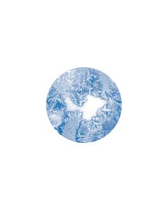 Effects Glass Gobo #86633 - Cyan Frosted - Size B (86mm)