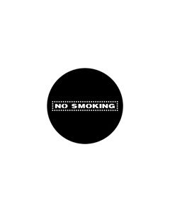 Standard Steel Gobo #77970 - No Smoking - Size B (86mm)