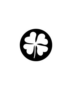 Standard Steel Gobo #77668 - Four Leaf Clover - Size B (86mm)