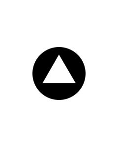 Effects Glass Gobo #81188 - Open Triangle - Size B (86mm)