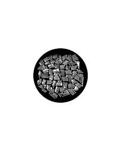 Standard Steel Gobo #78232 - Chicken Scratch - Size B (86mm)