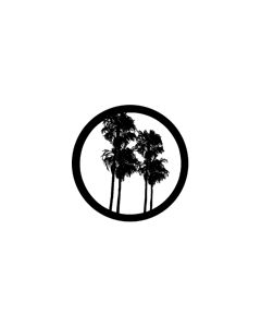 Standard Steel Gobo #77283 - Double Palm - Size B (86mm)