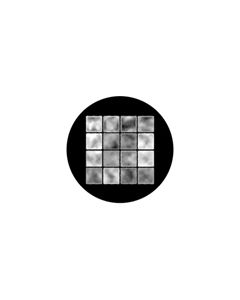 Effects Glass Gobo #81138 - Shadow Blocks - Size B (86mm)