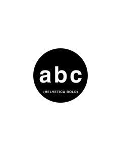 Standard Steel Gobo #78059 - Helvetica Letter - Size B (86mm)