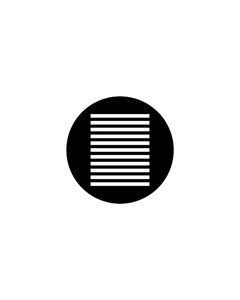 Standard Steel Gobo #77904 - Venetian Blind 2 - Size B (86mm)