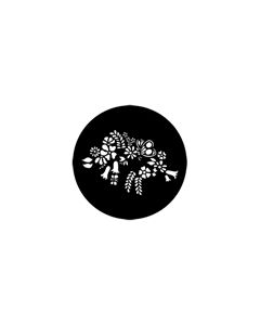 Standard Steel Gobo #77214 - Floral 5 - Size B (86mm)