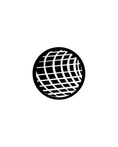 Effects Glass Gobo #81105 - Mercator - Size B (86mm)