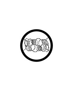 Standard Steel Gobo #78031 - Barbed Wire 2 - Size B (86mm)
