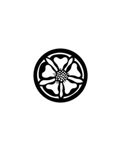 Standard Steel Gobo #78083 - Tudor Rose - Size B (86mm)