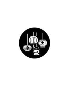 Standard Steel Gobo #77653 - Chinese Lanterns - Size B (86mm)
