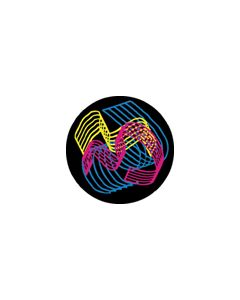 Effects Glass Gobo #86601 - Color Weave - Size B (86mm)