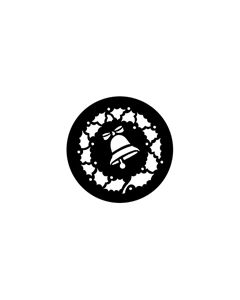 Standard Steel Gobo #78373 - Bell Wreath - Size B (86mm)