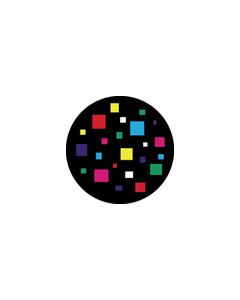 Effects Glass Gobo #86603 - Squares - Size B (86mm)