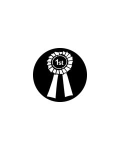 Standard Steel Gobo #76551 - Rosette 1st - Size B (86mm)
