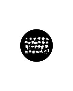 Standard Steel Gobo #78139 - Dabs - Size B (86mm)